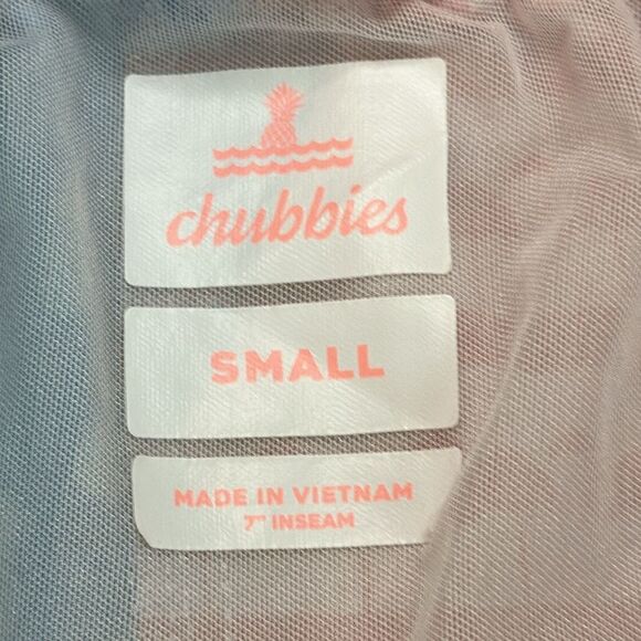 Chubbies 7” The Fruited Plains Swim Trunks Red White Blue Size Small - Picture 10 of 10